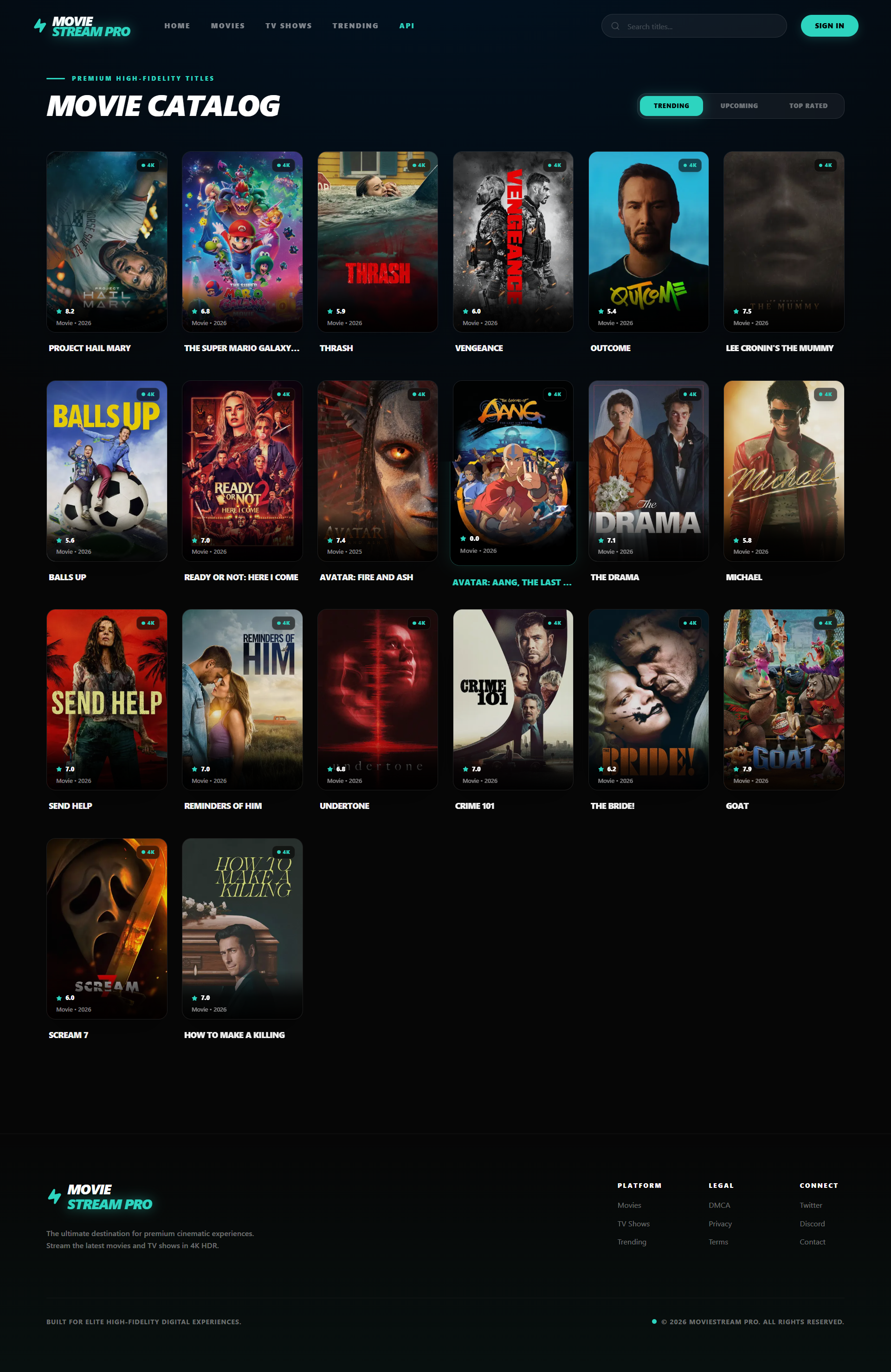 MovieStream alternate view